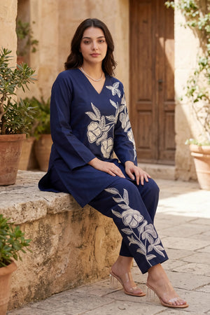 Blue Botanica Co-ord Set