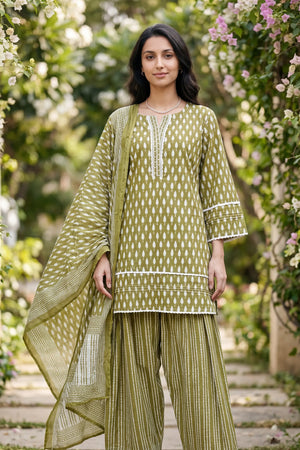 Olive Affair Farshi Set