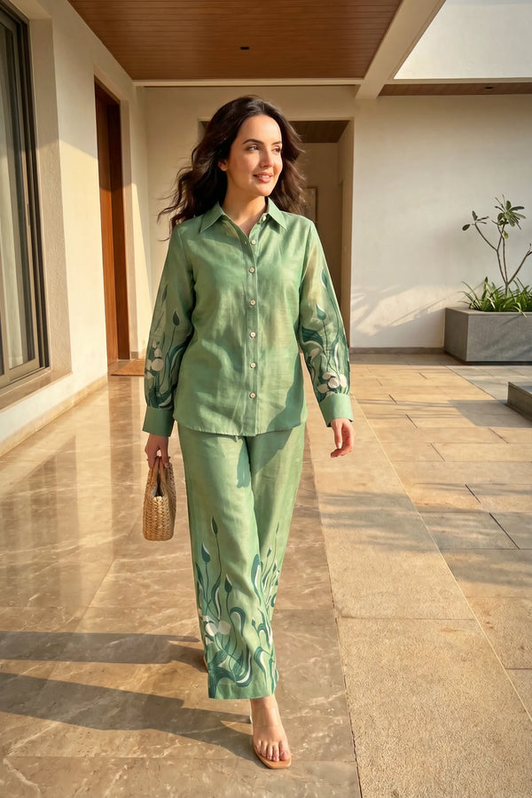 Sage Bloom Co-ord Set