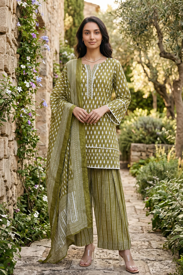 Olive Affair Farshi Set