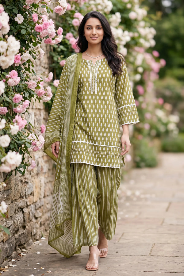 Olive Affair Farshi Set