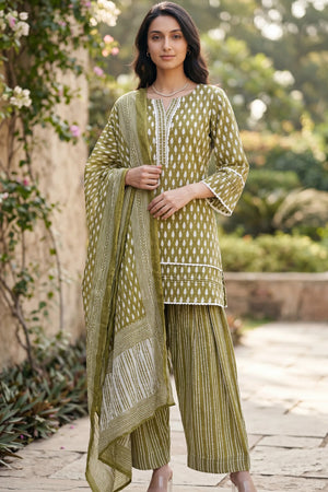Olive Affair Farshi Set