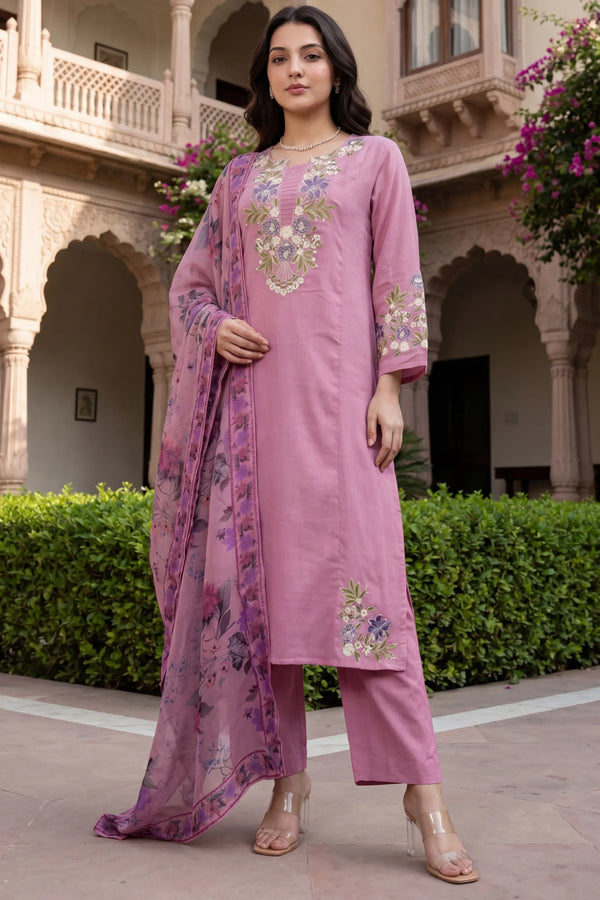 Rosabelle Embroidered Suit Set