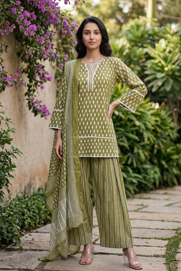 Olive Affair Farshi Set