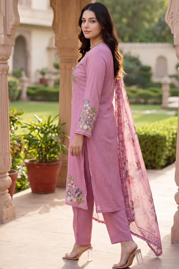 Rosabelle Embroidered Suit Set