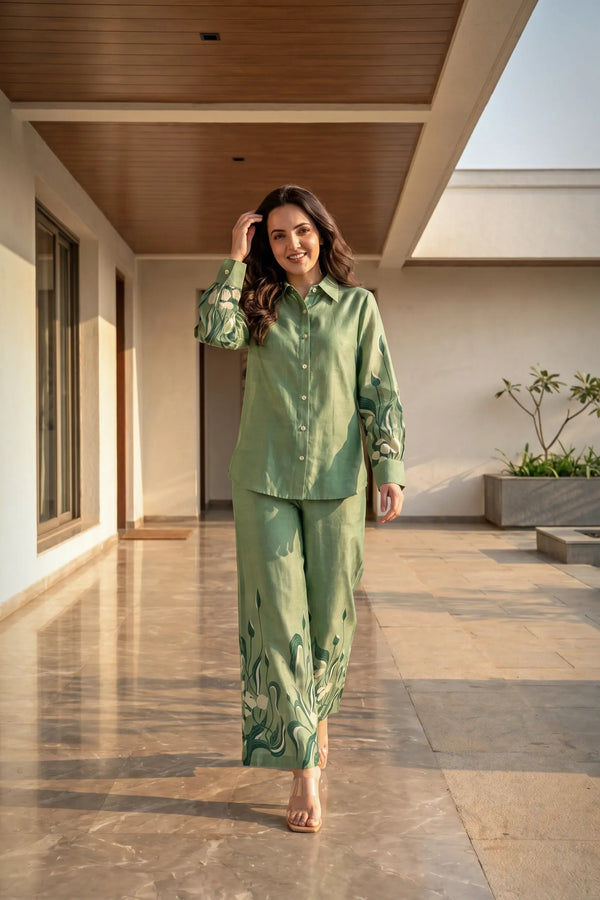 Sage Bloom Co-ord Set
