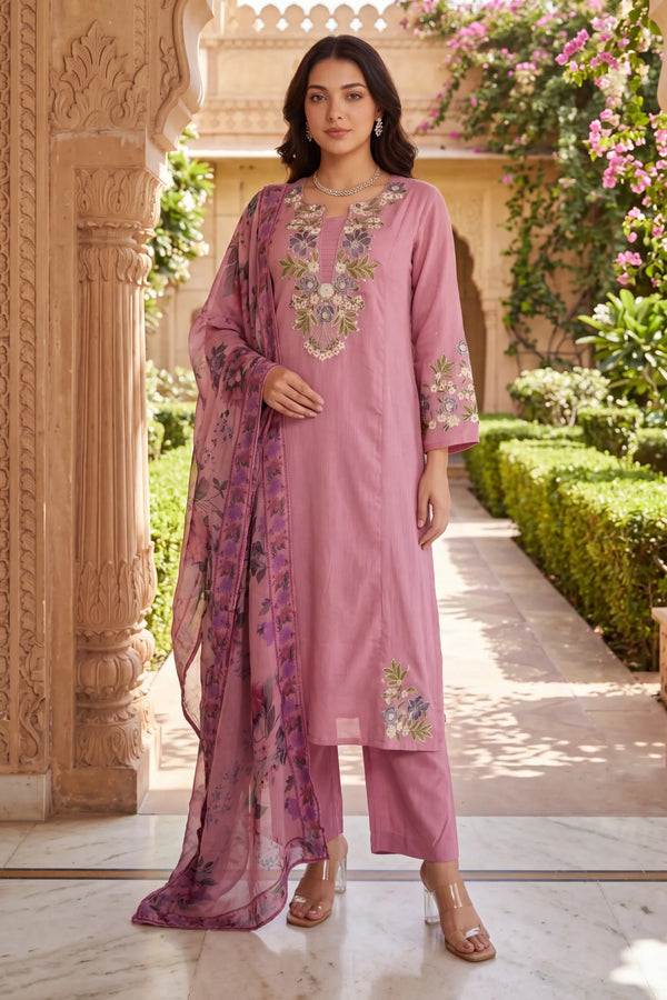 Rosabelle Embroidered Suit Set