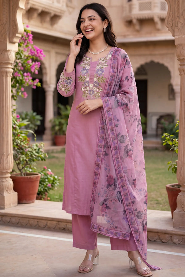 Rosabelle Embroidered Suit Set