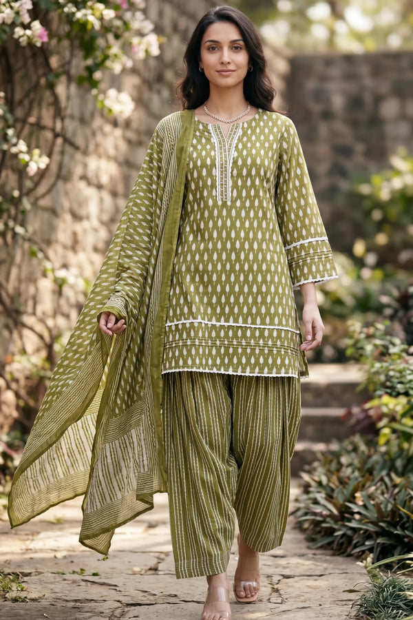 Olive Affair Farshi Set
