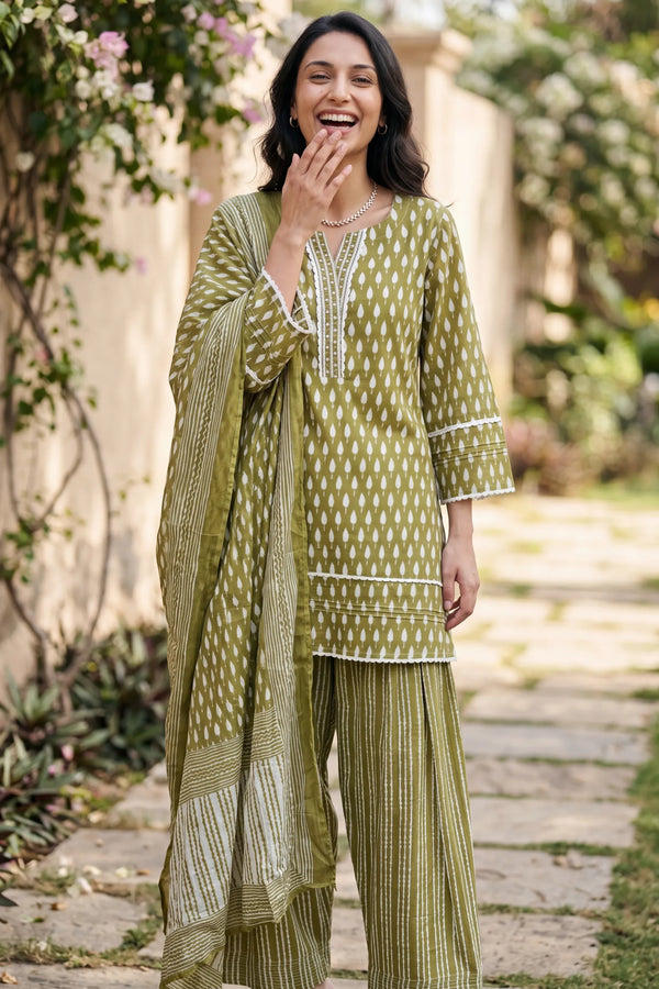 Olive Affair Farshi Set