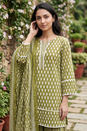 Olive Affair Farshi Set