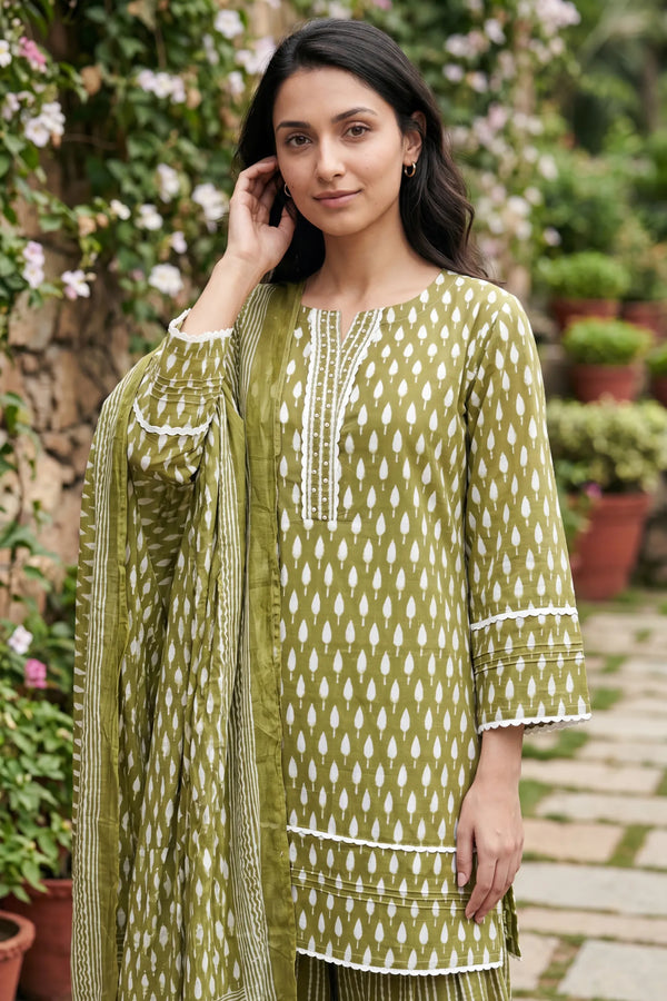 Olive Affair Farshi Set