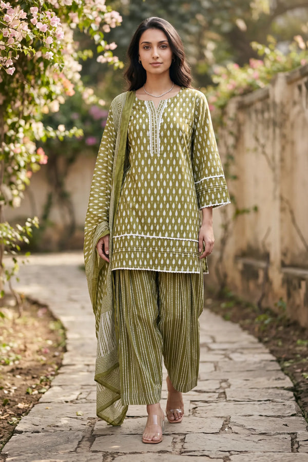 Olive Affair Farshi Set
