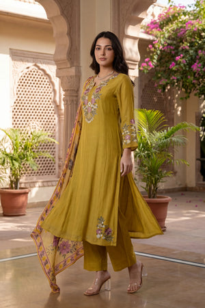 Honeydew Embroidered Suit Set