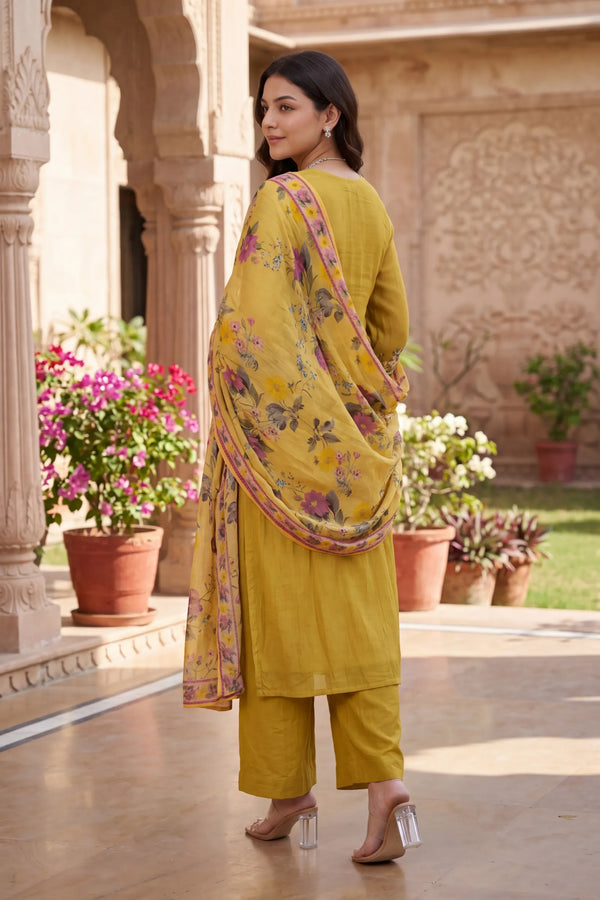 Honeydew Embroidered Suit Set
