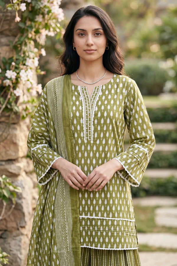 Olive Affair Farshi Set