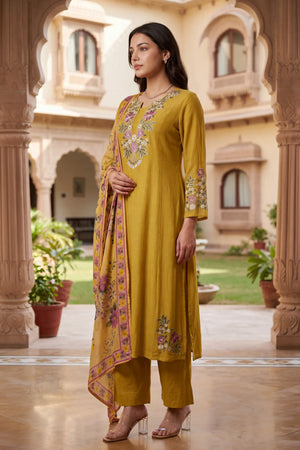 Honeydew Embroidered Suit Set