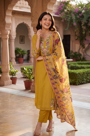 Honeydew Embroidered Suit Set