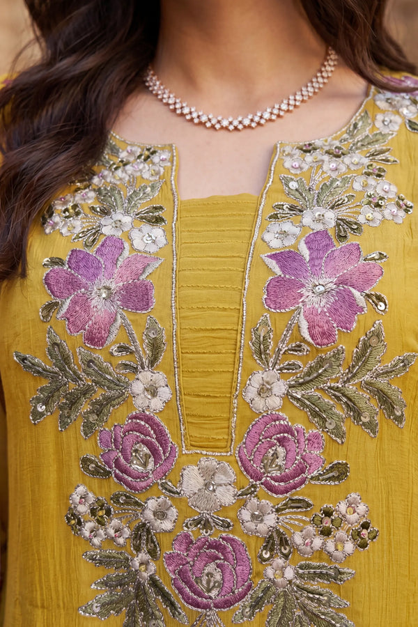 Honeydew Embroidered Suit Set