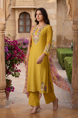 Honeydew Embroidered Suit Set