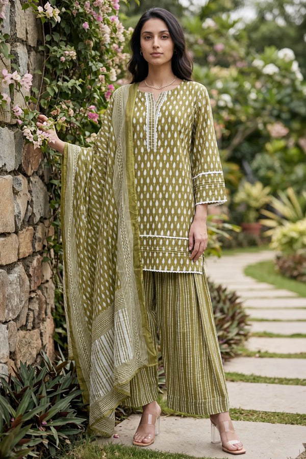 Olive Affair Farshi Set