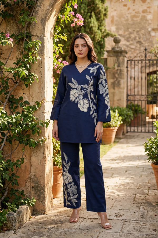 Blue Botanica Co-ord Set