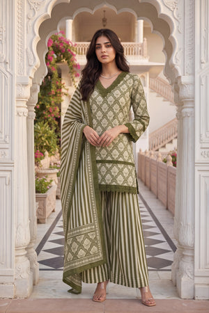 Olive Noor Farshi Set