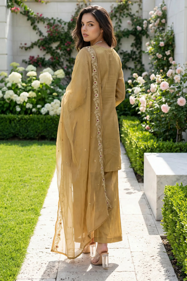Golden Shimmer Suit Set