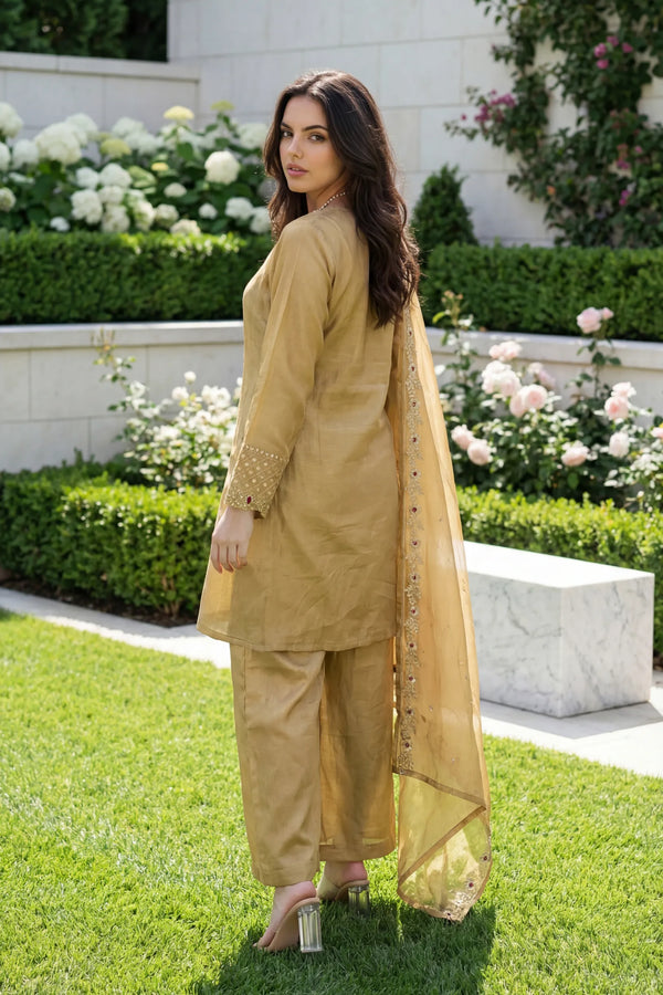 Golden Shimmer Suit Set