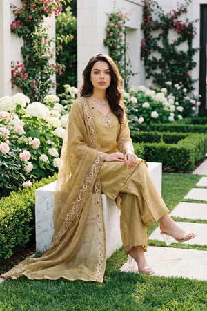 Golden Shimmer Suit Set