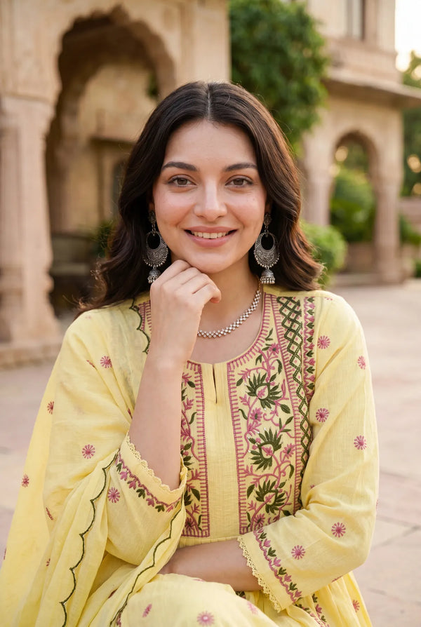 Lemon Petal Suit Set
