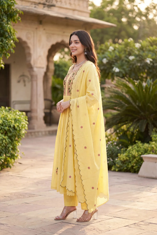 Lemon Petal Suit Set
