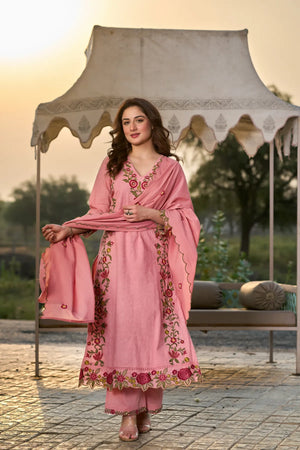 Pink Blossom Suit Set