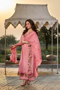 Pink Blossom Suit Set