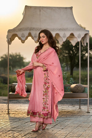 Pink Blossom Suit Set