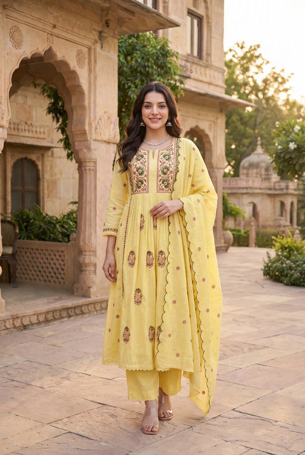 Lemon Petal Suit Set