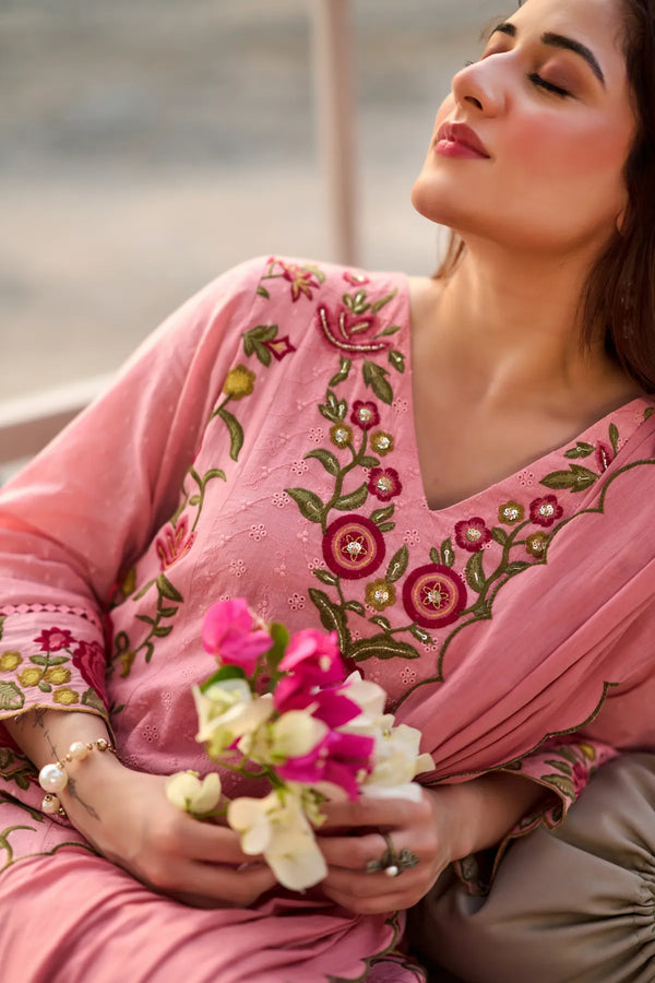 Pink Blossom Suit Set