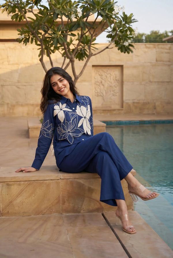Midnight Bloom Co-Ord Set