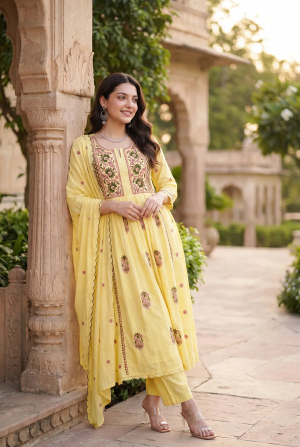 Lemon Petal Suit Set