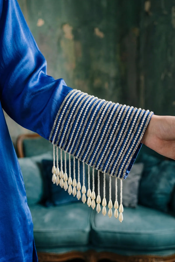 Blue Heirloom Silk Set
