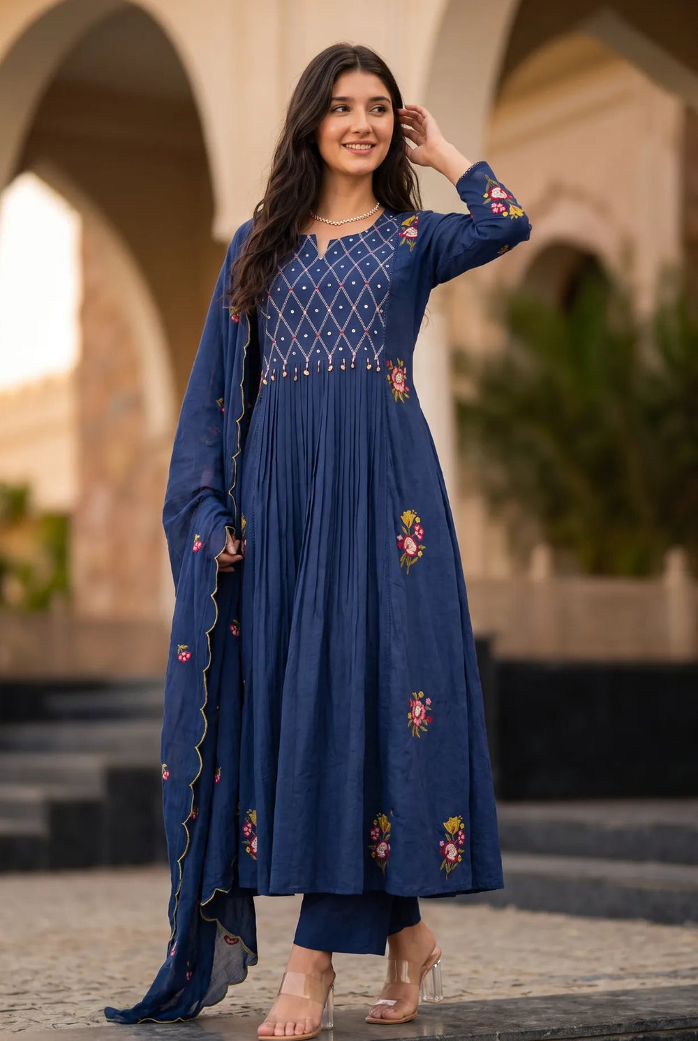 Midnight Bloom Suit Set