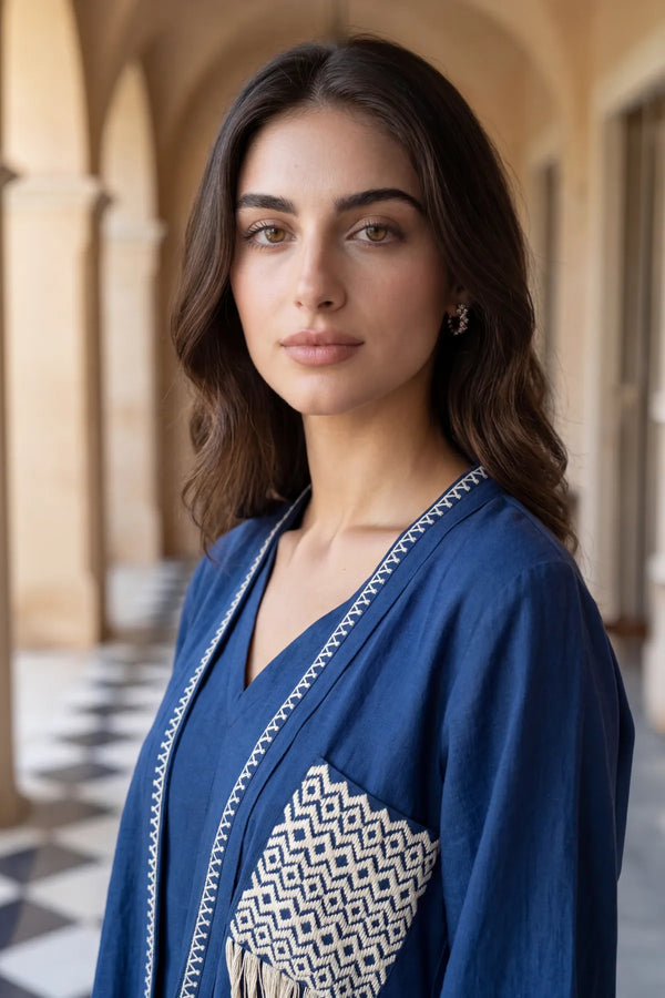 Midnight Blue Tassel Set