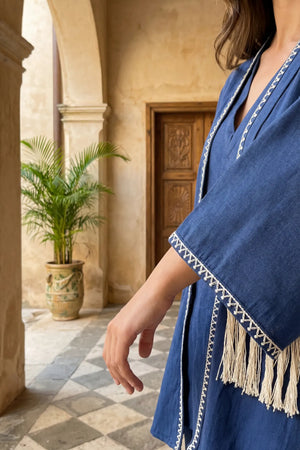 Midnight Blue Tassel Set