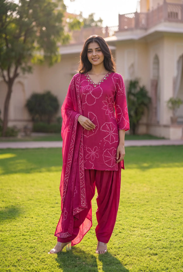 Pink Peony Suit Set