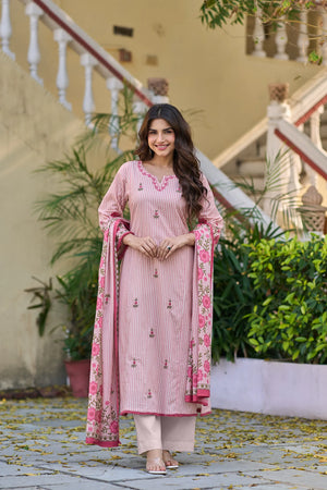 Blush Muse Cotton Suit Set