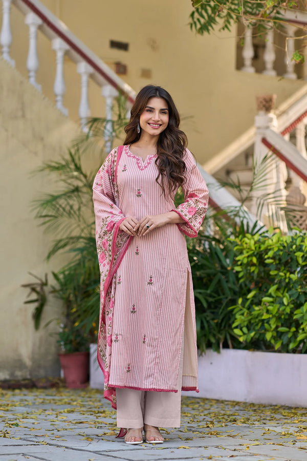 Blush Muse Cotton Suit Set