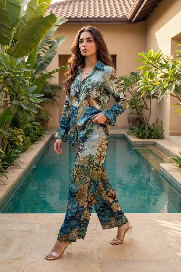 Aqua Oasis Co-ord Set