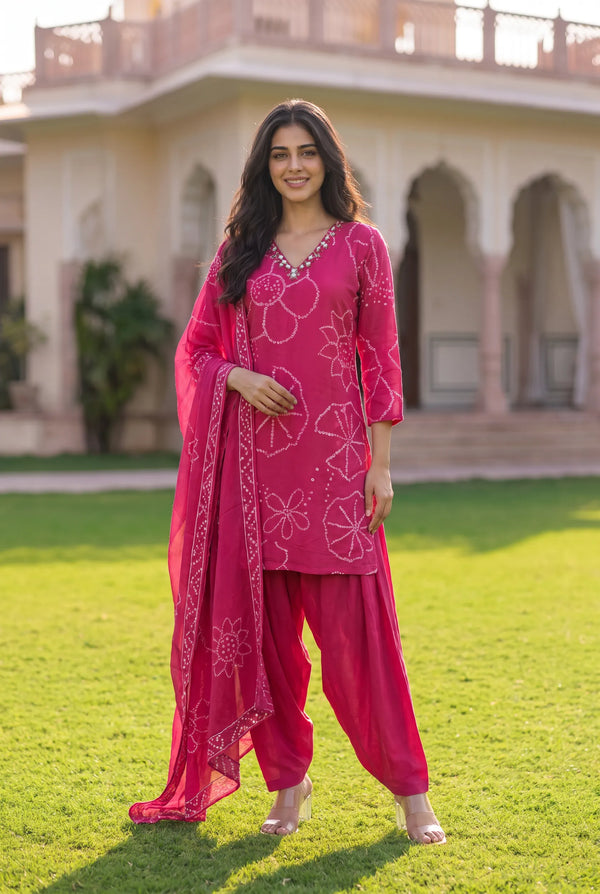 Pink Peony Suit Set