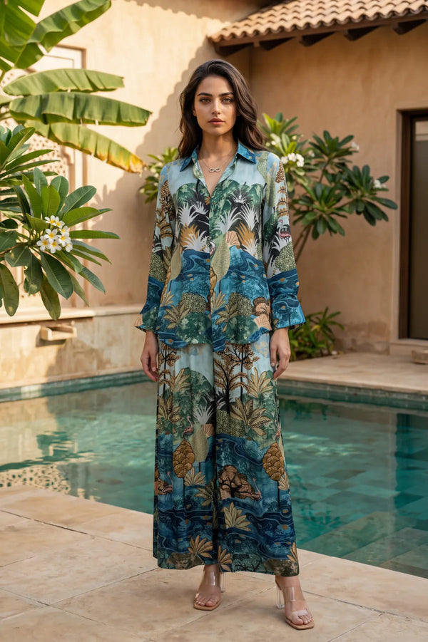 Aqua Oasis Co-ord Set