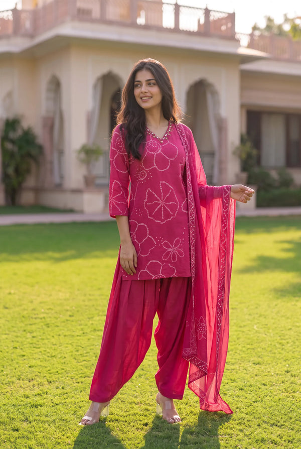 Pink Peony Suit Set